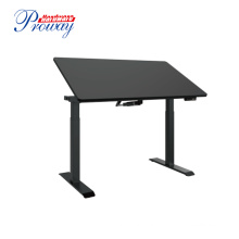 China Manufacturer Electric Standing Desk Single Motor Height Adjustable Tiltable Sit Stand Desk/